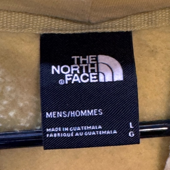 North Face Hoodie Men's Large Box NSE Pullover Yellow Black Box Outdoors Hiking - Picture 6 of 14